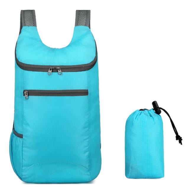 Mochila Ultraleve Dobrável para Esportes ao Ar Livre - Impermeável e Portátil para Viagens Masculinas de 20 a 35 Litros