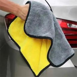 Panos de microfibra para carro, lados duplos, super absorventes, lavagem, secagem, toalhas de limpeza, detalhamento automático, ferramenta de limpeza - Image 2