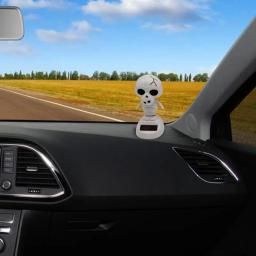 Solar engraçado bobbleheads estatuetas dança brinquedos com balançando cabeça boneca decorações para decoração de halloween brinquedos do painel do carro - Image 3