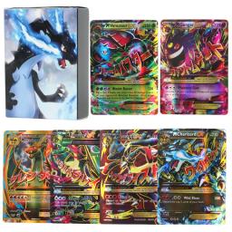 60/100 pçs pokemon cartões brilhantes versão em inglês mega gx vmax tag ex proxy coleção cartões brinquedos presente das crianças - Image 1