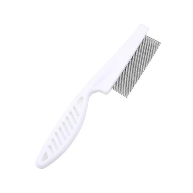 Casa do Animal de Estimação Pente Cuidado Proteger Flea Flea Comb Para O Cão Do Gato do animal de Estimação do Aço Inoxidável Conforto Cabelo Grooming Comb Suprimentos de Limpeza - Image 1