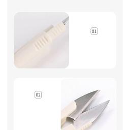 Tesoura de bordado para alfaiate, acessórios de tecido artesanal, bordado, corte de metal, suprimentos de costura, ferramentas, cortador de linha - Image 3