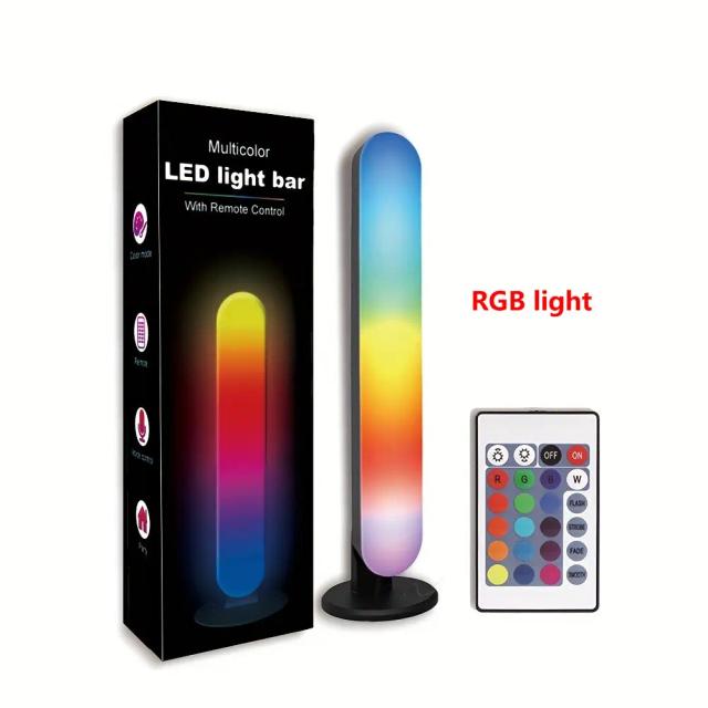 Iluminação Musical RGB com Captação de Ritmo, Modelo Recarregável USB para Decoração de Natal, Desktop e Bar