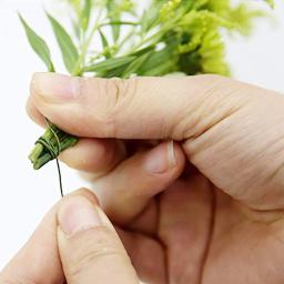 50 pçs/lote 26 #   Arranjimentos de flores de fio de haste floral de 0,45 mm e fio floral verde artesanal DIY para arranjo de flores de florista 14 polegadas - Image 4