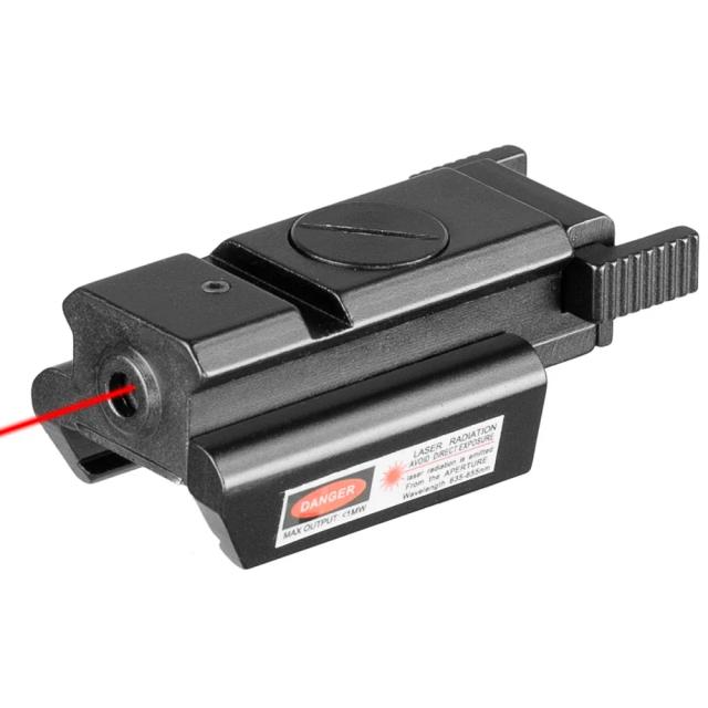 Mira laser tática de ponto vermelho 532nm com trilho picatinny 22mm montagem para glock 17 19 20 21 22 23 30 31 32 laser sd