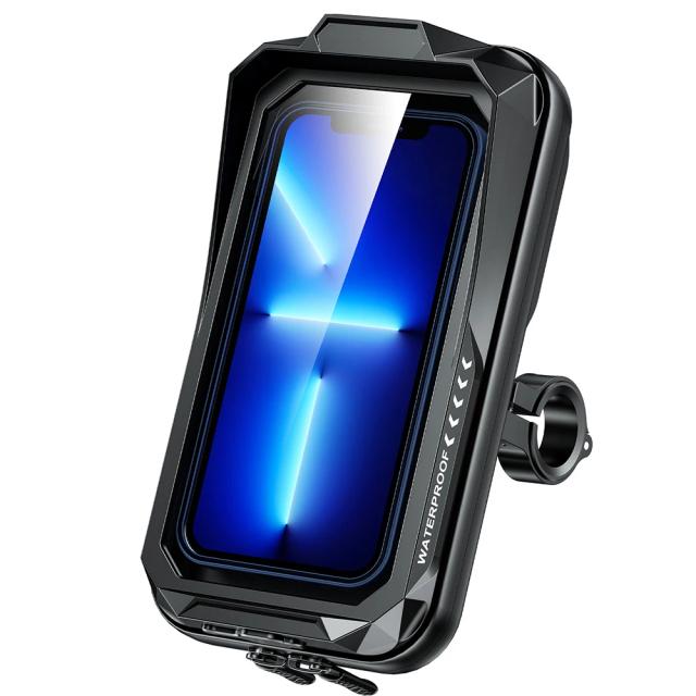 Suporte Universal para Motocicleta: Case à Prova d'Água para Telefone Móvel com Ajuste 360º