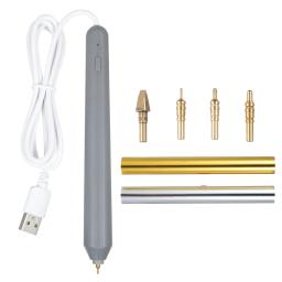 Conjunto de canetas de folha aquecida quente, Caneta Usb Heat, Scrapbooking Tool Kits, Cartão, Craft Drawing Pen, Cabo USB - Image 1