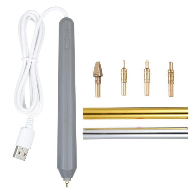 Conjunto de Canetas Quentes USB para Scrapbooking e Artesanato, Ferramenta de Desenho e Cartão