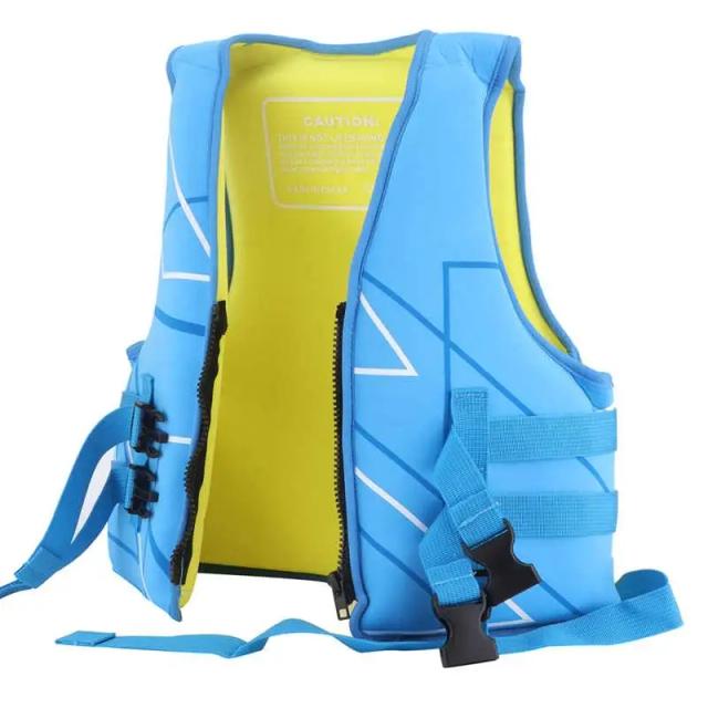 Colete Salva-Vidas de Neoprene para Crianças - Natação com Flotação Azul e Segurança Garantida