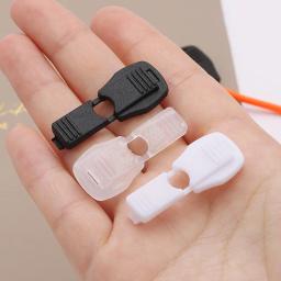 Nylon Corda Cauda Clip com Zíper Elástico, Cadarço Vestuário, Buckle Head, Saco De Corda De Algodão, Plástico Colorido, DIY Acessórios, 10Pcs - Image 5