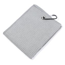 Toalha Microfiber Cotton Golf com gancho Mosquetão, Toalhas De Limpeza, Clubes, Bolas, Mãos, 30x50cm - Image 2