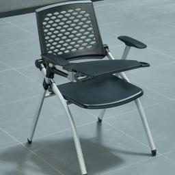 Cadeira de treinamento com mesa dobrável de escritório, quatro rodas cadeira de conferência com rodas, cadeira de escrita - Image 1