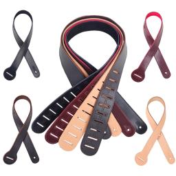 Alta Qualidade Guitar Strap Ajustável Couro Genuíno Guitarra Elétrica Cinto Baixo Stage Play Acústico Guitar Acessórios - Image 1