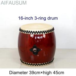 Mão Couro Tambor com Baquetas, Instrumento Musical, Coloratura, 30cm-60cm - Image 6