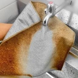Panos De Limpeza De Arame De Aço, Camadas Duplas, Metal Mágico, Fios De Prata, Roupa De Prato, Casa, Cozinha, Pano De Lavagem, Toalhas, Ferramentas Limpas - Image 3