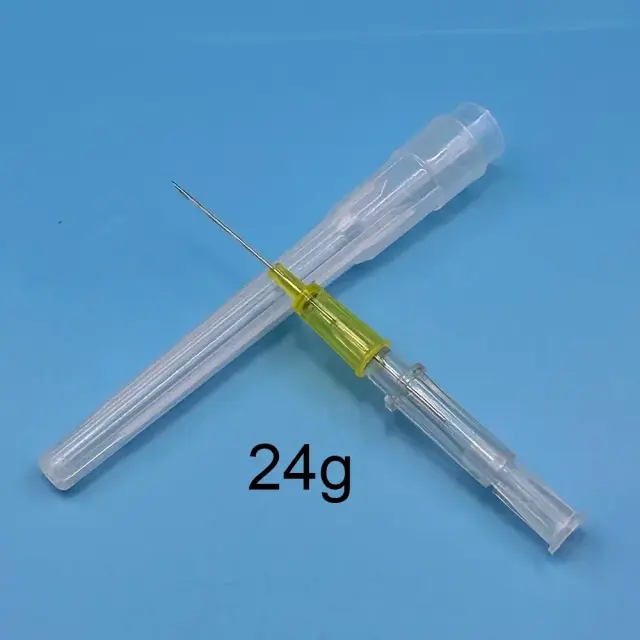 Cateteres descartáveis para cães e gatos com tampa de heparina - 20 peças, ferramentas veterinárias 22G, 24G e 26G