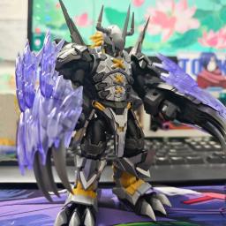 Digimon anime figura modelo digital bebê preto guerra greymon terno móvel kit figuras de ação anime periférico brinquedo colecionável presente - Image 3
