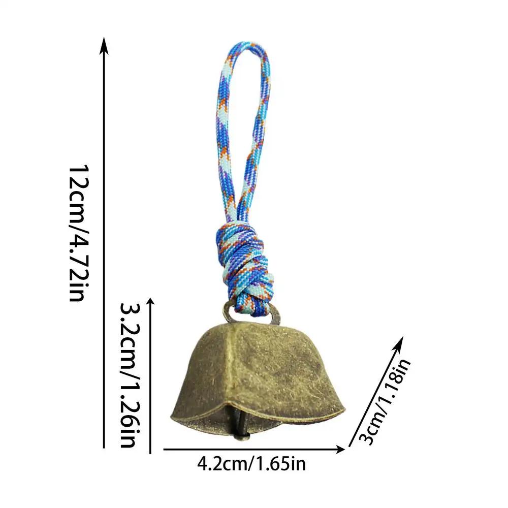 Sinos de vaca para acampamento ao ar livre, fabricantes de ruído, sinos multiuso com cordão para cavalos, ornamento de metal para fazendas, ranches - Image 1