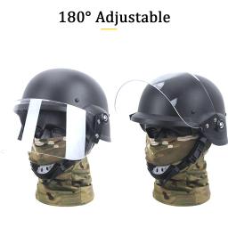 Conjunto de capacete tático M88 com balaclava e viseira, lente protetora ajustável militar do PC, jogo de tiro Airsoft Paintball BBs - Image 2
