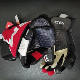 Rollor ao ar livre para treinamento de hóquei, luvas dos jogadores, sênior, preto, vermelho, tamanho do jogador 13, 14 ", FT6 PRO - Image 2
