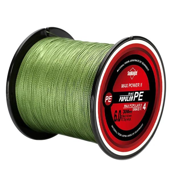 Seaknight-triposeidon pe trançado linha de pesca 300m, multifilament força, para a pesca de água salgada, 8/30/80lb - Image 1