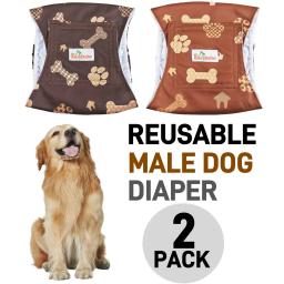 Fralda lavável para cães, calcinha sanitária reutilizável para animais de estimação, Nappy Belly Band Wrap para incontinência e treinamento de cães - Image 1
