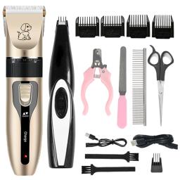 Pet clipper grooming kit recarregável aparador de pêlos do animal estimação shaver corte de cabelo conjunto para gato cão removedor de cabelo máquina profissional - Image 1