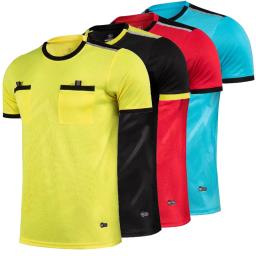 Camisa de futebol profissional para homens, uniforme de árbitro de futebol adulto, manga curta, camisa de equipe de pé 22, 23 - Image 1