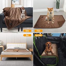 Impermeável Pet Blanket, Líquido Pee Proof Dog Blanket para Sofá-cama Sofá, Reversível Sherpa Fleece, Móveis Protector Cover - Image 5