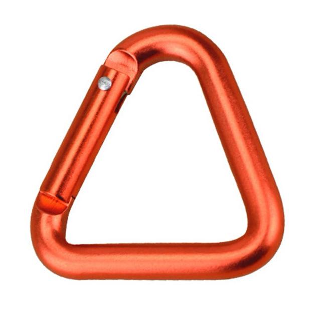 Chaveiro Leve em Metal com Carabiner Triângulo para Camping, Caminhadas e Escalada