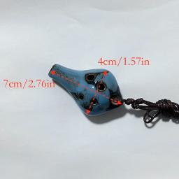 Pequena Gota de Água Ocarina com Corda Pendurada, Adequado para Artesanato, 6 Buracos, 1Pc - Image 6