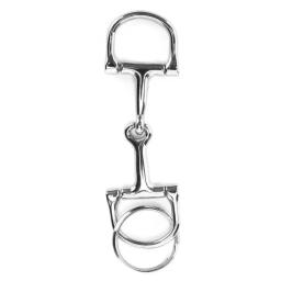 1pc em forma de d lanche chaveiro durável prata d zine-liga cavalo lanche bits chaveiro decoração presente para homens - Image 6