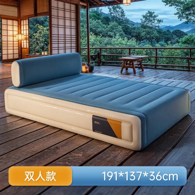 Colchão Inflável Duplo para Camping e Uso Doméstico com Design Dobrável