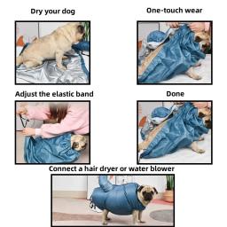 Portátil e dobrável Pet cabelo secagem sacos, grooming e limpeza kit de ferramentas, eficiente seco para cães, doméstico - Image 6