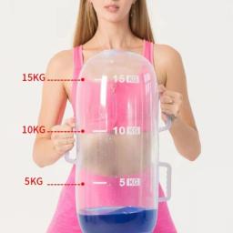 Peso ajustável inflável água haltere corpo moldar estabilidade saco de energia de água perda de gordura carga-rolamento - Image 3