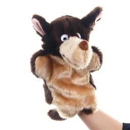 25cm animal mão fantoche brinquedos de pelúcia lobo vaca mão fantoches fingir educativo história boneca brinquedo - Image 4