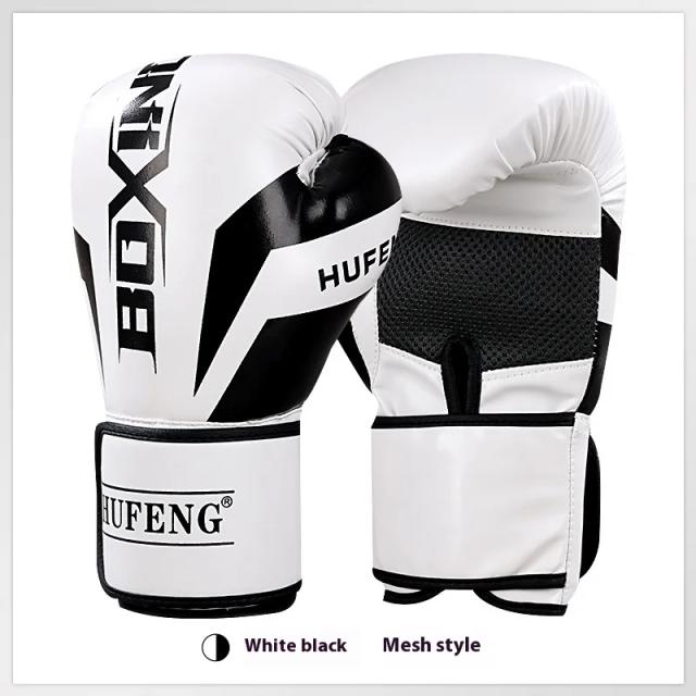 Luvas Grossas de Boxe DUELTIGER para Treinamento Iniciante - Universais para Homens e Mulheres, Ideal para Sanda e Muay Thai, 8 e 10oz