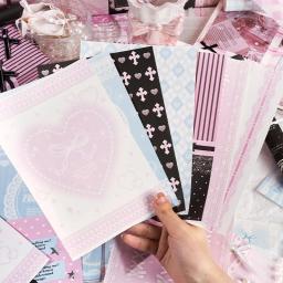 Papel decorativo vintage para planejador, DIY artesanal, conta mão, álbum diário, material de scrapbooking, tamanho grande, 30 pcs - Image 1