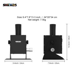 SHEHDS-CO2 Jet Machine com Flight Case, 12x3W, LED, RGB, 3in 1, Light Cryo, Injetor de Dióxido de Carbono, Ajustável, 90 Graus de Altura, 5-6m - Image 3