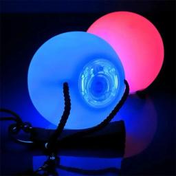 Novo led colorido luminoso fling bola botão mudança de cor fitness flash bola criativa malabarismo bola luminosa brinquedos - Image 4