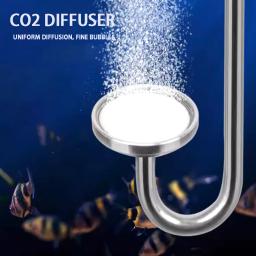 Aquário CO2 Nebulizador, Liga De Alumínio, Placa De Cerâmica, Ventosa, CO2 Difusor, Aquário, CO2 Gerador, Plantas Aquáticas, Atomizador - Image 1