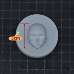 Girl Body Silicone Mold, DIY para fazer Ultra Light Polymer Clay, Cartoon Character, Proporção correta, Modeling - Image 3