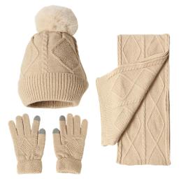 Chapéu de inverno cachecol e luvas para festa ao ar livre, Acessórios de moda para clima frio, Cachecol longo para esqui, Escalada - Image 6