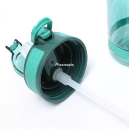 800ml garrafa de água esportiva com canudo para acampamento caminhadas ao ar livre plástico transparente bpa livre garrafa para homens drinkware - Image 6