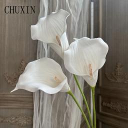 EV Mão Sentir Artificial Calla Lily Flor, Arranjo Floral Materiais, Festa de Casamento, Decoração De Mesa Em Casa, Prop De Fotografia De Natal - Image 1