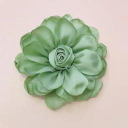 Broches coreanos de rosa para mulheres, corpete elegante, fivela cachecol, alfinetes de colarinho de camisa, joias da moda, broche de casamento 10cm - Image 4