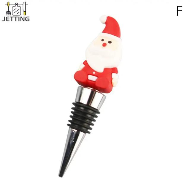 Decoração de Natal: Rolha de Champanhe em Forma de Boneco de Neve para Festas e Bar, 1 Peça Fresca