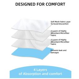 Fraldas para cães laváveis reutilizáveis, feminino altamente absorvente doggie pant, tamanho ajustável fraldas de cachorro para o período do cão, 1pc - Image 5