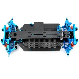 Carbono completa soldada Chassis, DIY Quadro Upgrade, Acessórios De Metal, TT02 Quadro KIT, 1/10 - Image 3