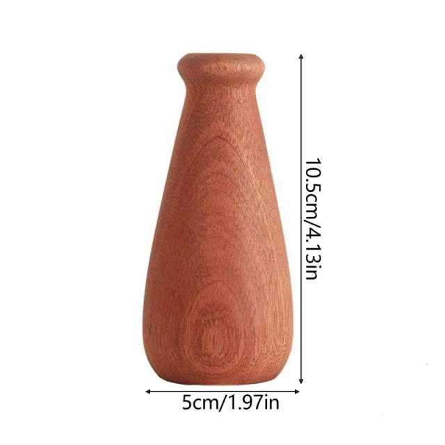 Vaso de Madeira Minimalista Nórdico para Escritório e Decoração de Casa - Presente Perfeito 1Pc